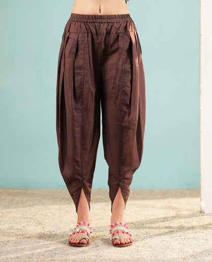 Sage Blossom Fusion Tunic & Dhoti Ensemble