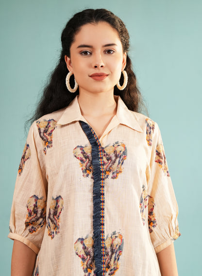 The Heritage Tunic in Spiced Ivory