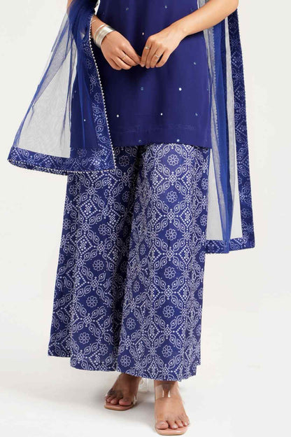 Georgette Sharara Set with Spaghetti Strap Kurta set - Ritivesh By Ritika Aggarwal
